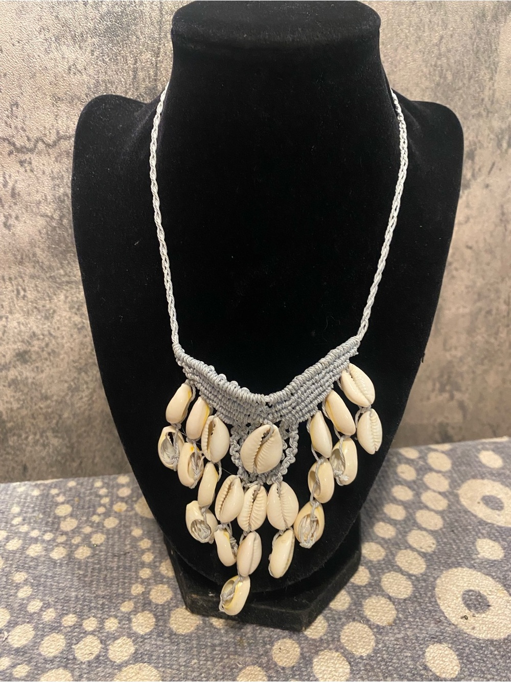 Boho Cowrie Shell Statement Necklace